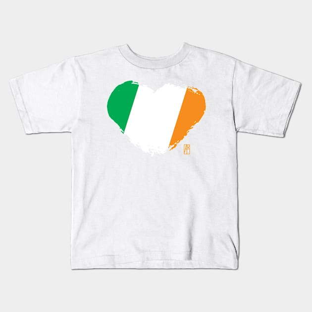 I love my country. I love Ireland. I am a patriot. In my heart, there is always the flag of Ireland. Kids T-Shirt by ArtProjectShop